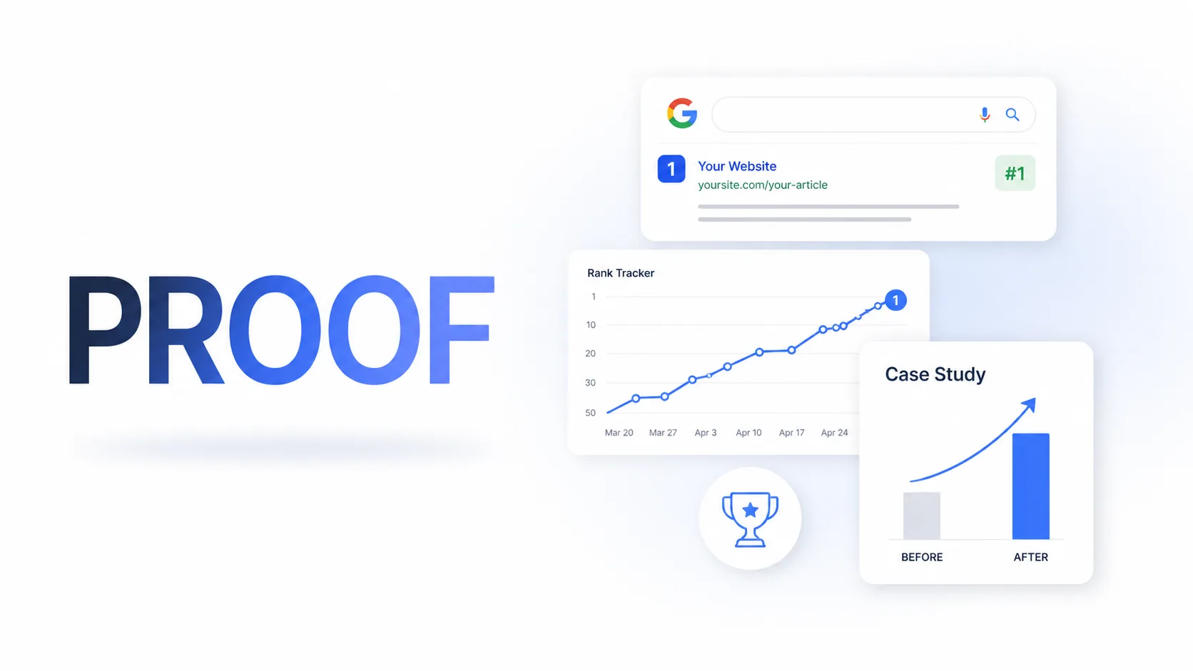 Build proof before selling SEO services