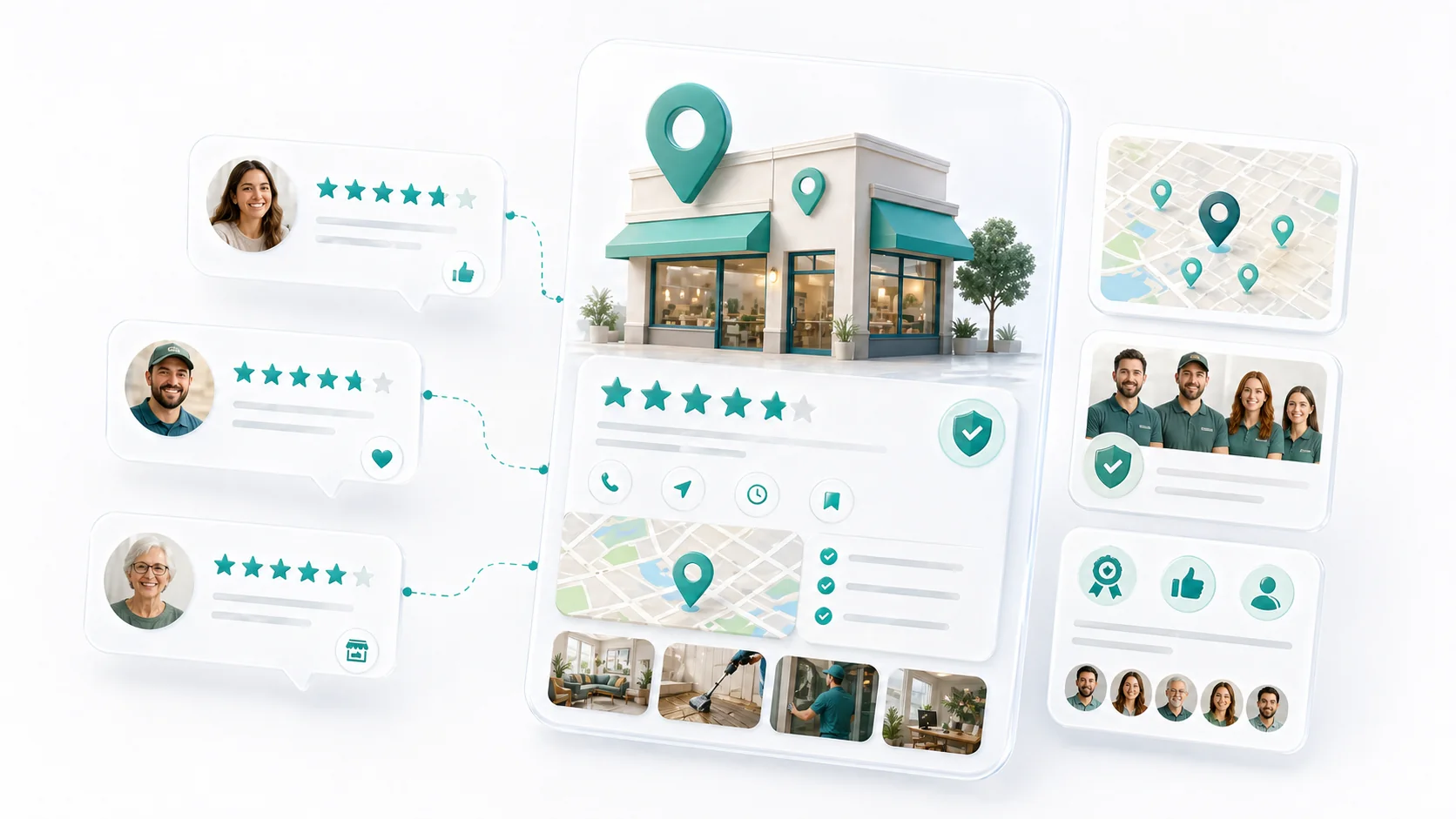 Reviews as local proof for franchise locations