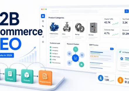 Estrategia SEO para ecommerce B2B mostrando qué funciona y qué no