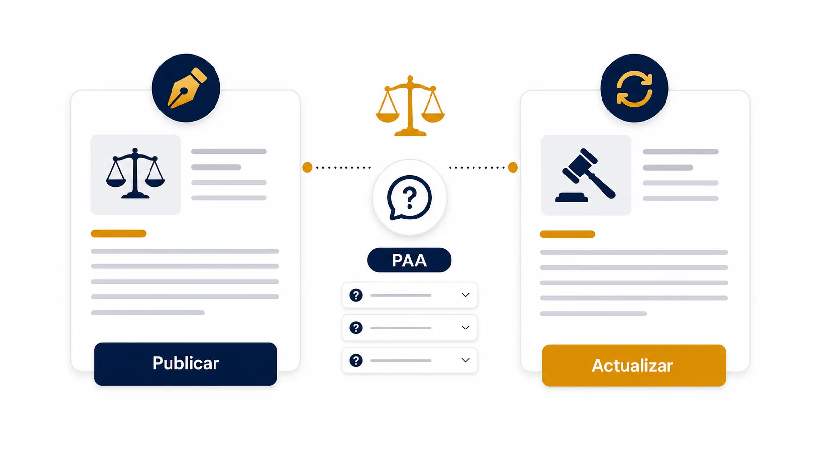 Contenido de blog legal y cuándo publicar o actualizar artículos