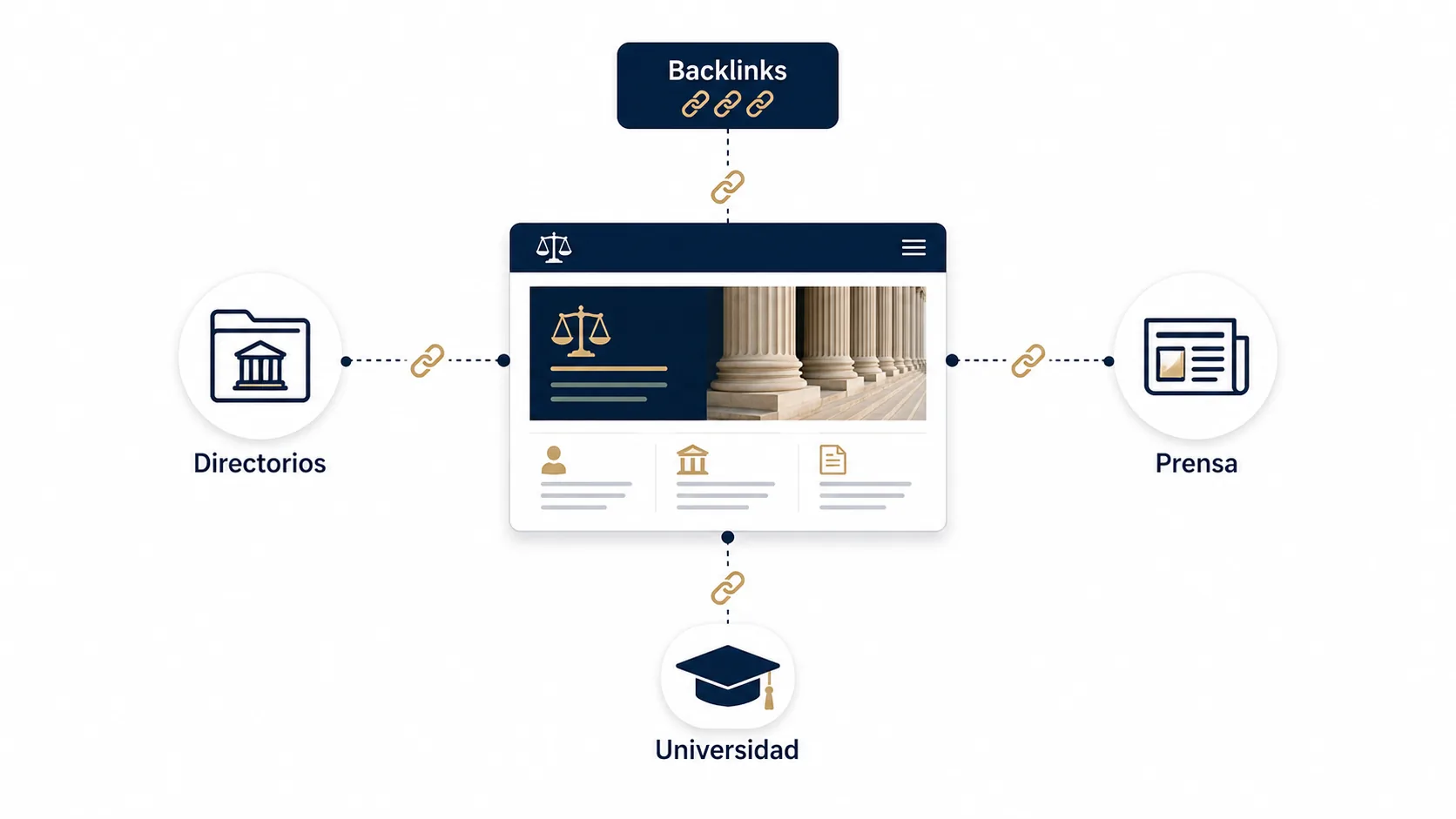 Link building para despachos de abogados con fuentes de autoridad