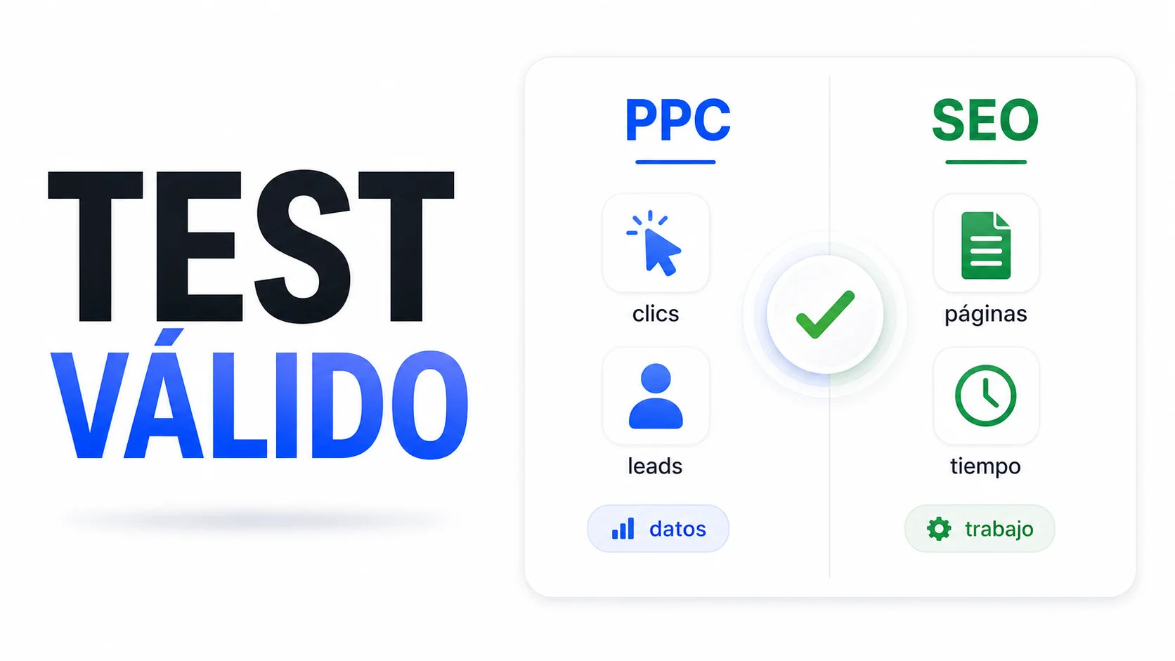 Cuánto gastar antes de tener un test válido de SEO y PPC