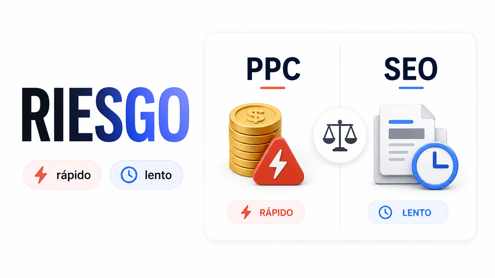 Riesgo que puedes permitirte al elegir entre SEO y PPC