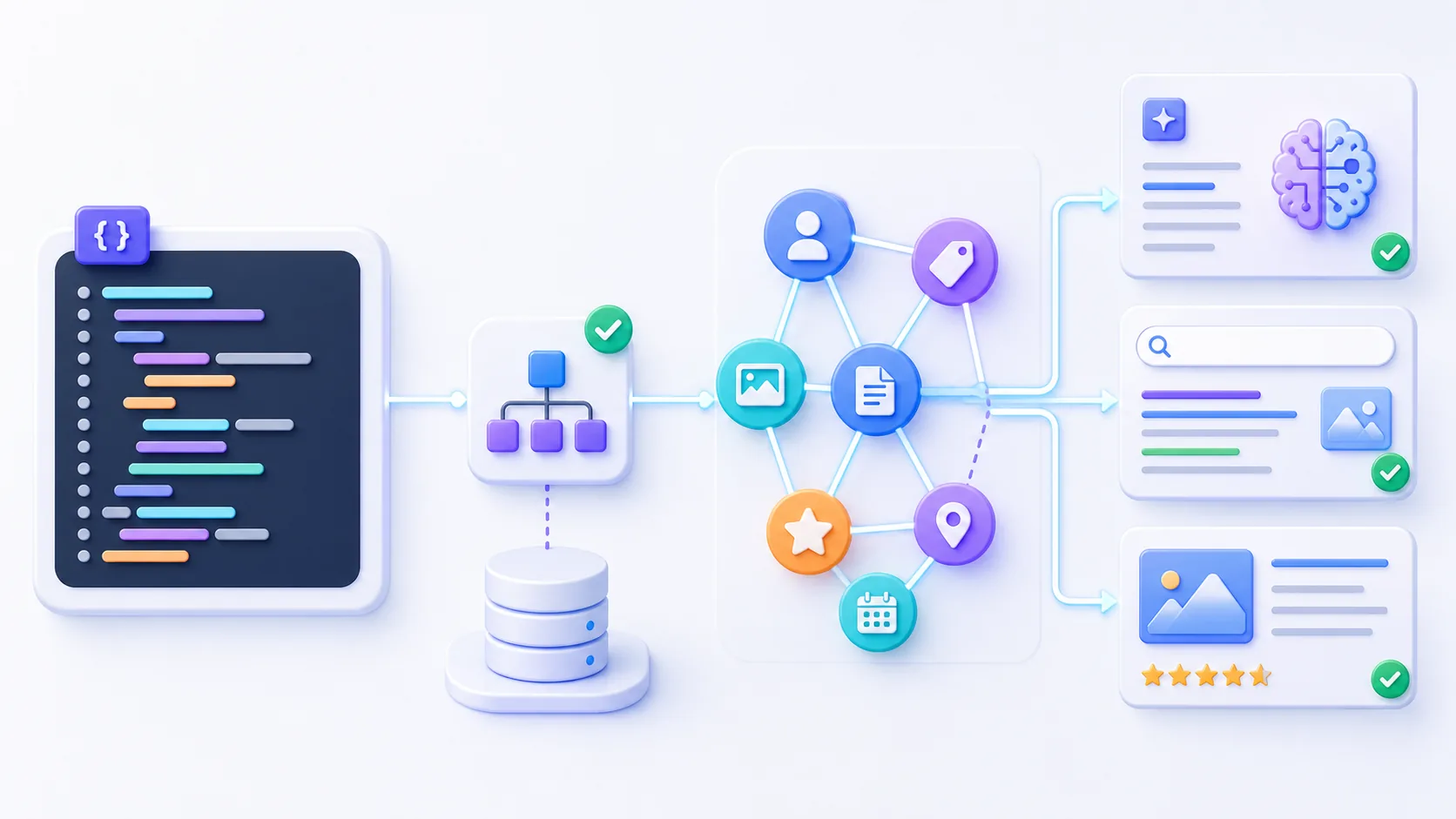 Structured data and schema helping AI understand a page