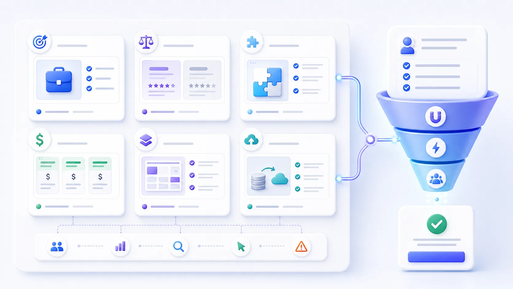 Bottom-of-funnel SaaS pages such as use cases integrations pricing and alternatives
